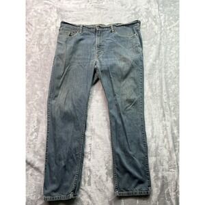 Levis 511 Mens Sz 38x30 Blue Jeans Straight Leg Guys Mid Rise Pants Denim Grunge
